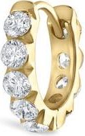 Maria Tash Single Diamond Eternity Hoop Earring in Yellow Gold at Nordstrom, Size 8