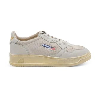 Autry Medalist Super Round - Dames - Sneakers - Beige - 40 EU - Leer - Schoenen