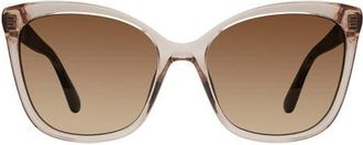 Stuart Weitzman 56mm Gradient Butterfly Sunglasses in Blush at Nordstrom