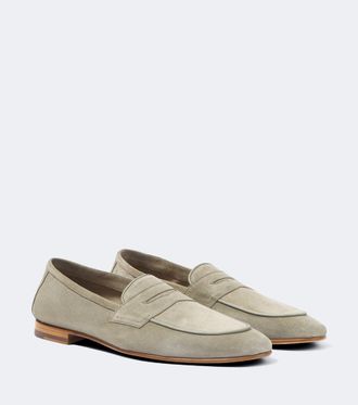 Frescobol Carioca Leme suede penny loafers