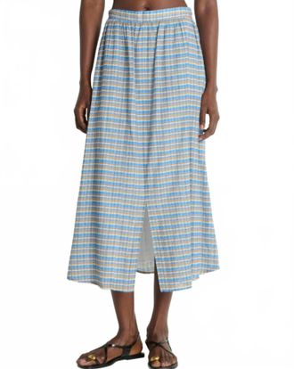 Nation Ltd Tatiana Midi Skirt In Coastal Plaid
