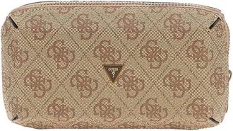Guess Mini Tas - Heren - Toilettassen - Bruin - ONE Size - Leer - Tassen