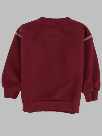 Bobo Choses Embossed Logo Cotton Sweatshirt - Red
