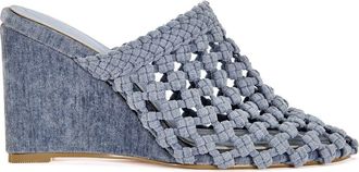 Azalea Wang Gwendolyn Wedge Mule in Blue at Nordstrom, Size 6