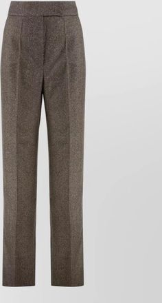 Max Mara virgin wool high-rise wide-leg tailored trousers