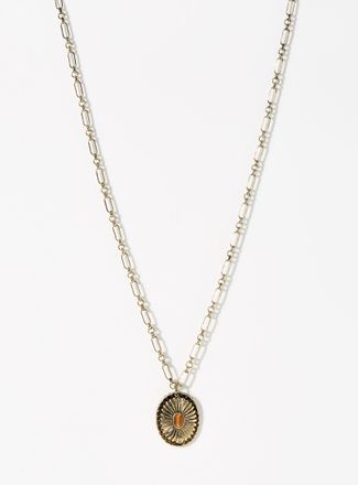Simons Womens Western charm medallion chain