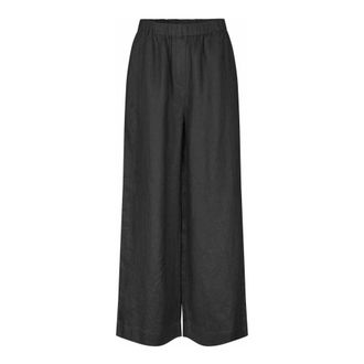 Masai Wide Leg Cropped Trousers - female - Masai - Wide Trousers - Black - 2XL - Trousers