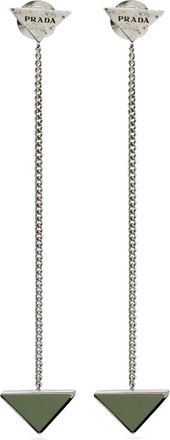 Prada Orecchini a catena - Argento