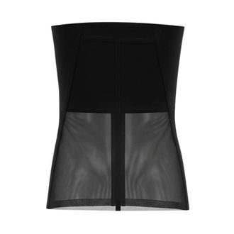 Rick Owens Sleeveless Tops, female, Black, Size: XS Bustier