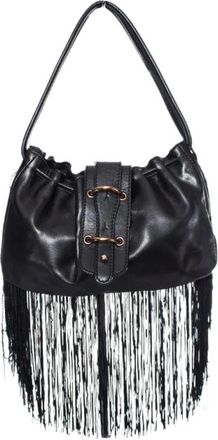 Armani Tassen, Dames, Zwart, ONE Size, Leather handbags