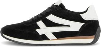 Gabor Globe Sneaker - Dames - Sneakers - Zwart - 38 EU - Leer - Schoenen
