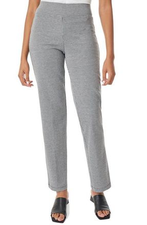 Jones New York Houndstooth Straight Leg Pull-On Pants in Jones Black/Whit at Nordstrom, Size Large