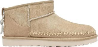 UGG Classic Ultra Mini Biarritz - Dames - Winterlaarzen - Beige - 36 EU - Wol - Schoenen