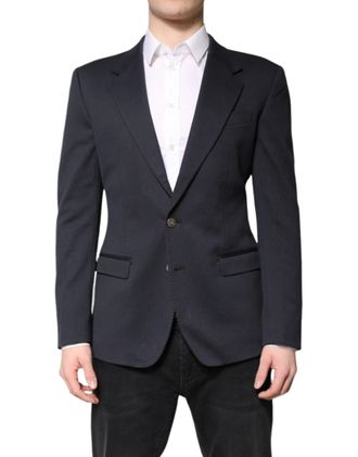 Dolce & Gabbana Cotton-Blend Slim Blazer - Blue