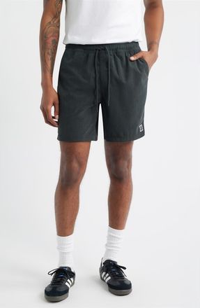 Brixton Everyday Corduroy Shorts in Vintage Black at Nordstrom, Size Xx-Large