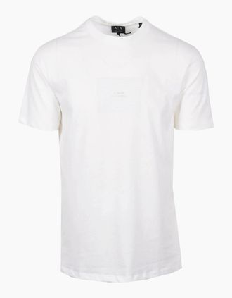 A|X Armani Exchange Mens ARMANI EXCHANGE T-SHIRT OFF WHITE - Cream - Size: 40