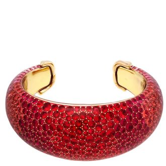 Swarovski Idyllia Red Cuff, Size Medium