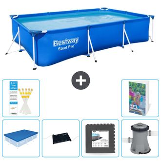 Bestway Piscina Bestway Steel Pro Rectangular - 300x201x66 Cm - 7-piezas S21