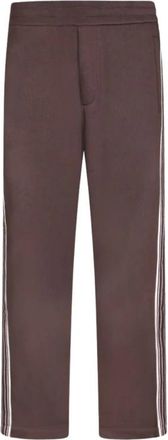 Emporio Armani Katoenen joggingbroek - Heren - Sweatpants - Bruin - S - Katoen - Broeken