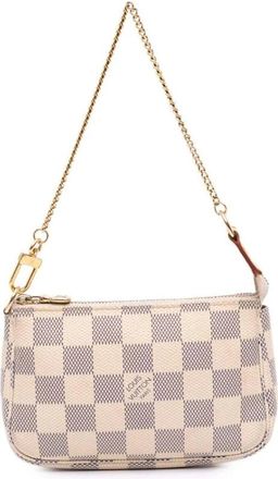 Louis Vuitton Pre-owned Handbags, female, White, Size: ONE SIZE Pre-owned Chain Handle Bag
