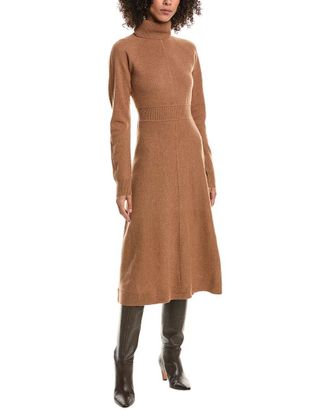 Derek Lam Bethany Turtleneck Wool Sweaterdress