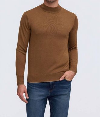 Raffi Bode Mock Neck Sweater In Almond
