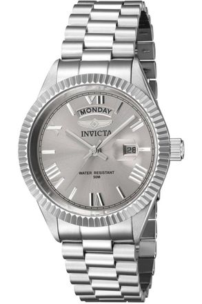 Invicta Specialty 43938 Heren Horloge - Quartz Uurwerk - Roestvrij Staal met beige Wijzerplaat - 40mm