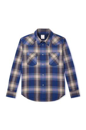 Visvim Four Corners Checked Wool and Linen-Blend Shirt
