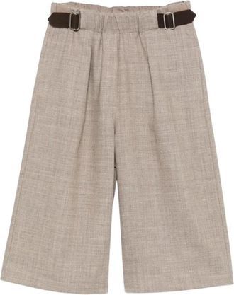 Alysi Dames, Korte broeken, Beige, Maat: 2XS Leer