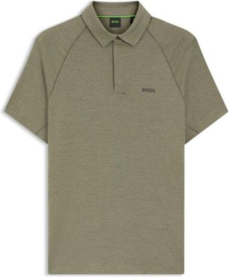 BOSS Slim-fit polo shirt with temperature-regulating performance