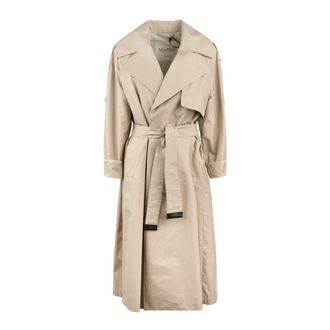 Max Mara Trench Over In Drip-Proof Twill