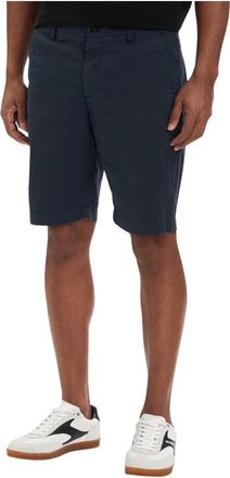 Karl Lagerfeld Donkerblauwe katoenen shorts voor heren - Heren - Korte Broeken - Blauw - W38 - Katoen - Korte Broeken