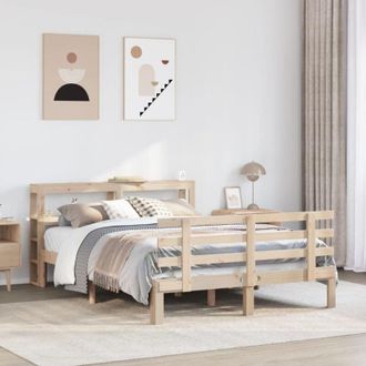 vidaXL Vidaxl - Estructura De Cama Con Cabecero Madera Maciza Pino 120x190 Cm