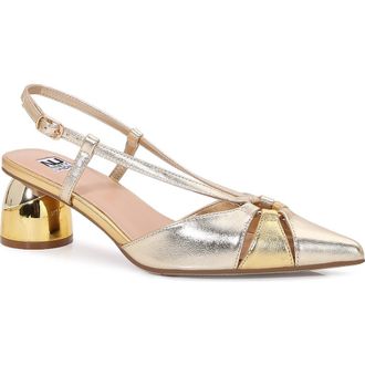 Ninety Union Sarah, Slingback Pump in Gold Multi at Nordstrom, Size 12