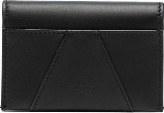 Bally logo-stamp leather wallet - men - Calf Leather - One Size - Black