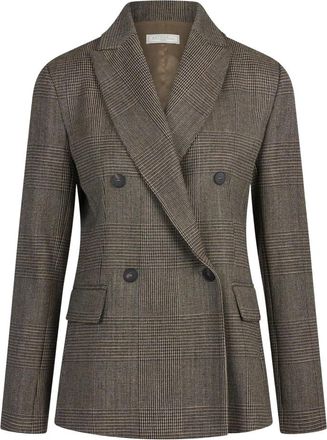 Antonelli Einaudi Blazer - Dames - Blazers - Bruin - S - Katoen - Jassen