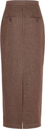 Max Mara pianosa Brown Cotton Skirt