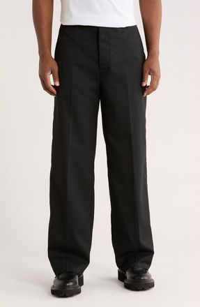AllSaints Mite Wool Blend Trousers in Black at Nordstrom Rack, Size 38