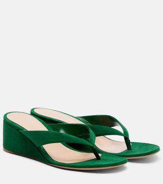 Gianvito Rossi Sandalias con plataforma de ante