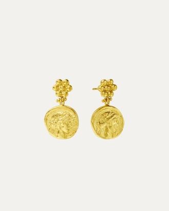 Ottoman Hands Goddess Demeter Coin Stud Earrings in Gold at Nordstrom