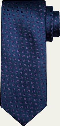 Charvet Mens Petite Window Silk Tie