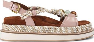 Kurt Geiger Orson Rope Slingback Platform Sandal in Light/Pastel Pink at Nordstrom, Size 7.5Us