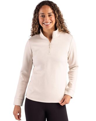 Clique Haven Recycled Womens Quarter Zip Sweatshirt
