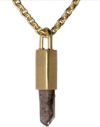 Parts Of Four Talisman necklace - unisex - 18kt Gold Plated Brass/quartz/18kt Gold Plated Silver - One Size