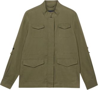 Brooks Brothers Safari Jacket - Dames - Zomerjassen - Groen - XS - Katoen - Jassen
