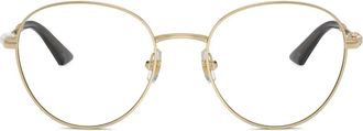 Jimmy Choo Eyewear faux pearl-embellished glasses - Gold