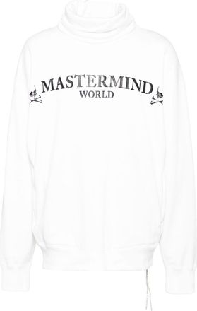 MASTERMIND WORLD logo-print hoodie - men - Cotton - M - White