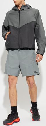 Nike Jacket With Embroidered Logo, Mens, Grey