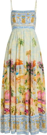 Farm Rio Aracati Printed Cotton-blend Maxi Dress - Multicoloured - XL (UK16 / XL)