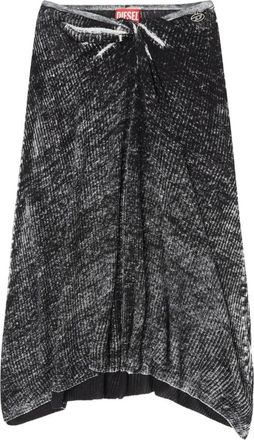 Diesel Midi Skirts - Dames - Midirokken - Zwart - XS - Rokken